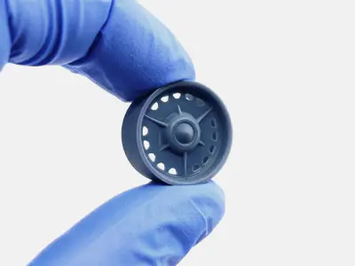 20x10 American Racing Stella Wheel and Brake 3D print model