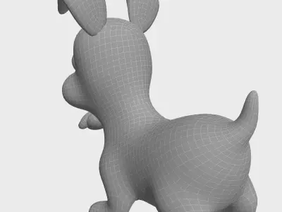 Dog Toon Model Low-poly 3D model