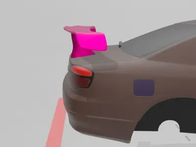 Yashio Factory GULF GT wing for RC 3D print model