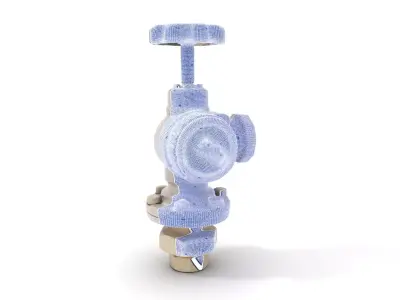 Industrial Valve Model Pack for Plumbing Systems Low-poly 3D model