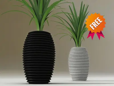 Plant pot Hard Serralunga Free 3D model
