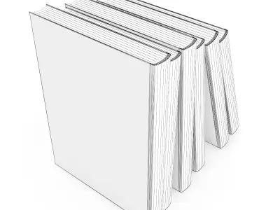 Books Set christian 3D model