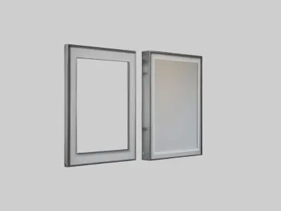 Floating Wall Frames Low-poly 3D model
