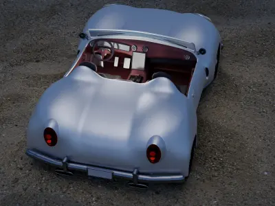 Concept of Flying car 3D model