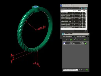 Modern Minimalistic Ring  3D print model