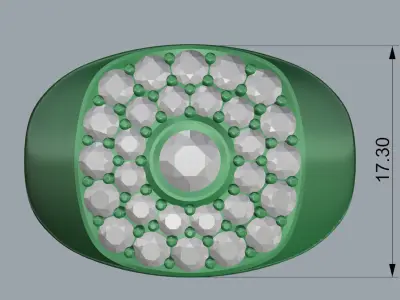 Mens ring 1904 3D print model