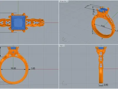 ring code 123 3D print model