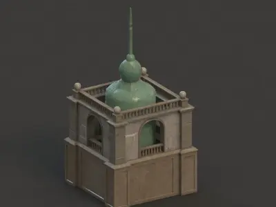 tower  Low-poly 3D model