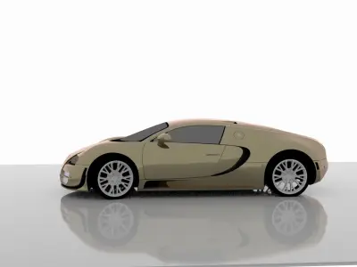 Yellow Car 3D model