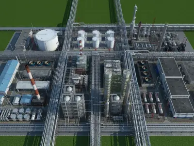 Refinery 3D model