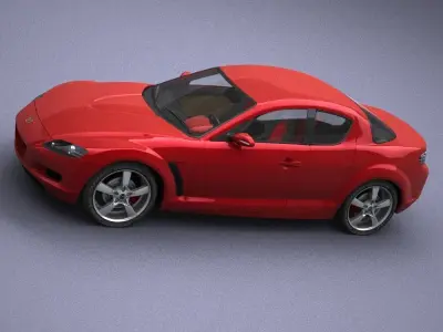 Mazda RX8 model in Lightwave 3D 3D model