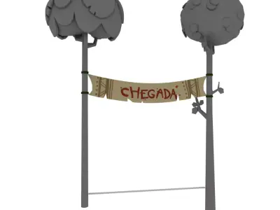 Finish line 3D model