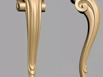 Carved Leg 3D model