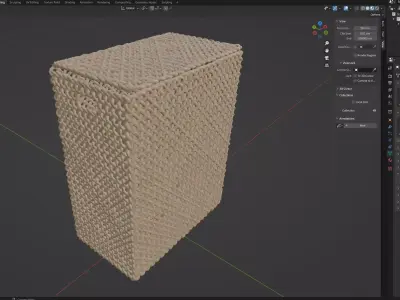 WICKER BASKET07 3D model