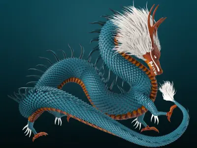 Dragon Asia 3D model