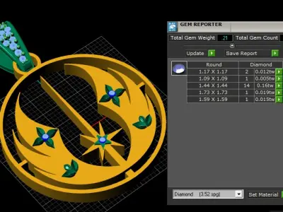 STAR WARS JEDI SYMBOL PENDANT 3D PRINTABLE MODEL 3D print model