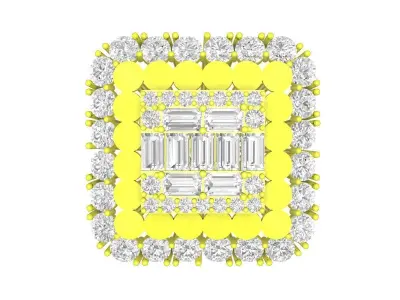 A7956 Italy Diamond Fashion Women Ring 3D Model 3D print model