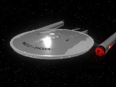 Detroyat-Class Destroyer TOS era Free 3D model