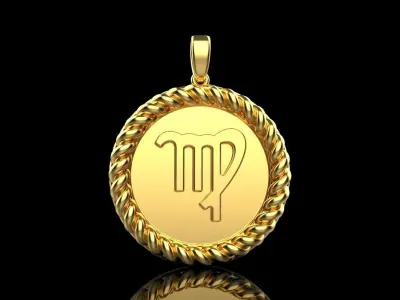 Zodiac sign virgo model 855 3D print model