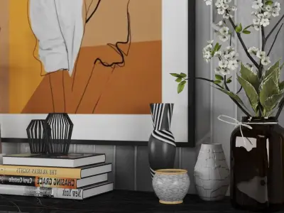 Modern Interior Set 236 3D model