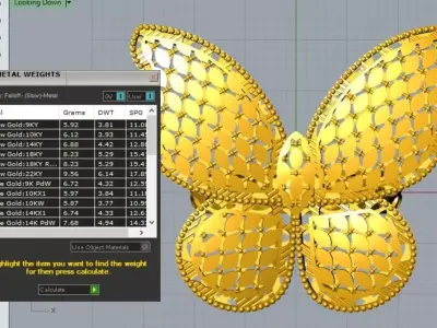 Butterfly ring 3D print model