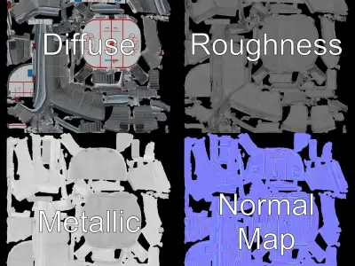 Hockey Stadium Arena Model Pack Low-poly 3D model