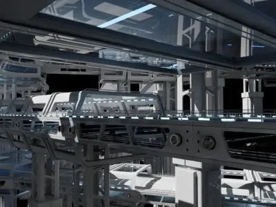 Sci Fi Structure Kit 71 3D model