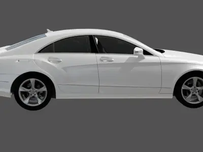 Mercedes Benz car model 3d Low-poly 3D model