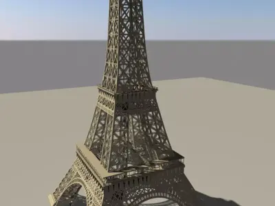 Eiffel tower 3D model