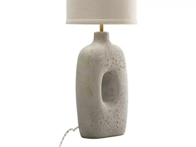 Hand-built stoneware Table Lamp 3D model