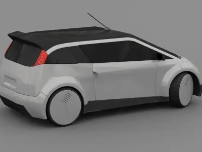 futuristic city car  3D model