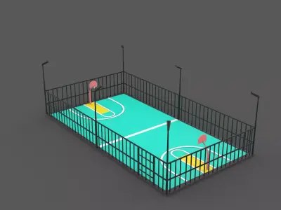 basketball court  3D model