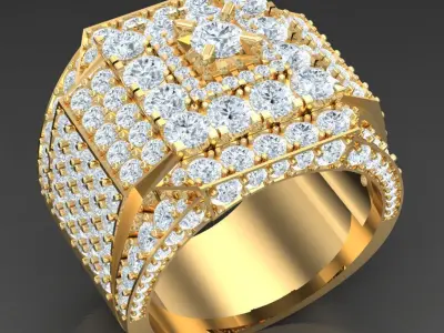 Luxury Men Rings Designs 6MR092 3D print model