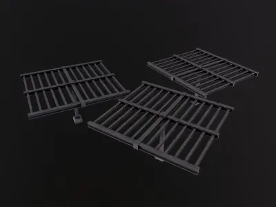 Construction steel beam 3D Model Low-poly 3D model