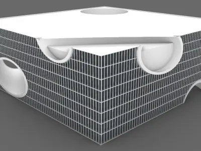 Shanghai Poly Grand Theater by Tadao Ando 3D model