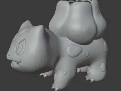 3D Printed Pokemon Bulbasaur Flower Planter 3D print model