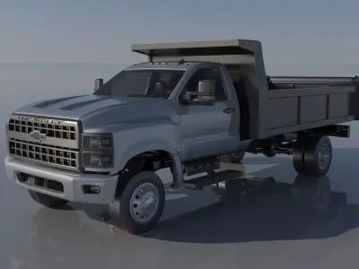 Chevrolet Silverado 5500 Dump Truck 3D print model