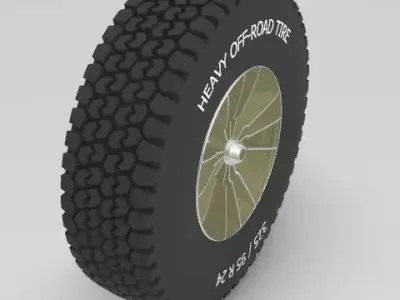 Rim and Tire Free 3D model