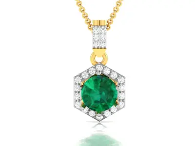 Solitaire Women Pendants 3dm STL OBJ FBX Render Details 3D print model 9