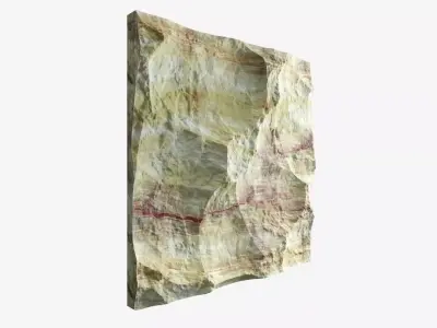 328-RockPanel piece of rock 3D model