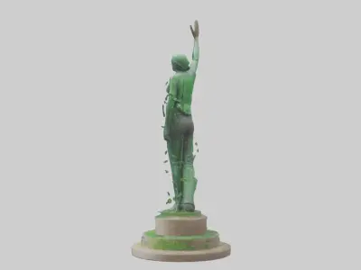 The Eco Revolution Statue model 3D model