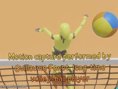 Volley-ball animations - Motion Cast14 Vol1 3D model