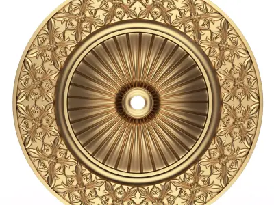 Ceiling Rosette 012 Low-poly 3D model