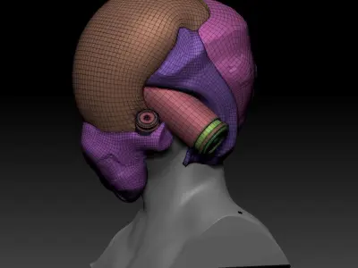 SCIFI HELMET 04 3D model Free 3D model