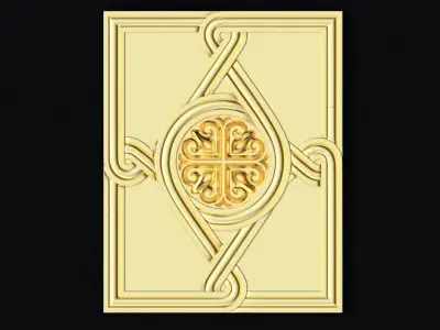 Central decor ornament for furniture 3D model 550