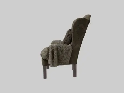 Acka furniture chair 3D model
