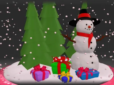 SnowGlobe Animation 3D model