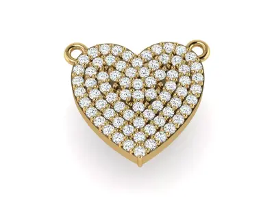 Heart pendant or necklace Free 3D print model