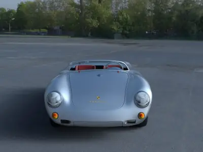 Porsche 550 Spyder HDRI 3D model
