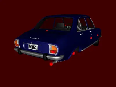 Peugeot 504 and 504 TN 3D model